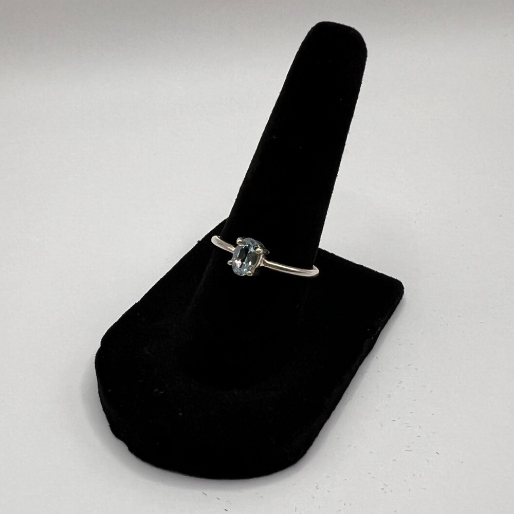 Sterling Silver 925 Blue Topaz Ring